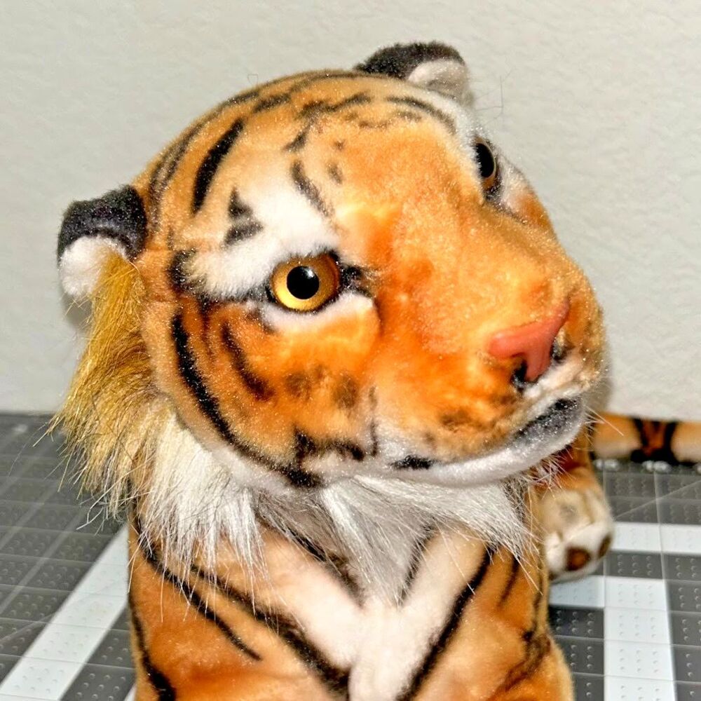 TigerHart Toys Realistic Tiger 18" Paw To Tail Long Stuffed Animal Plush
